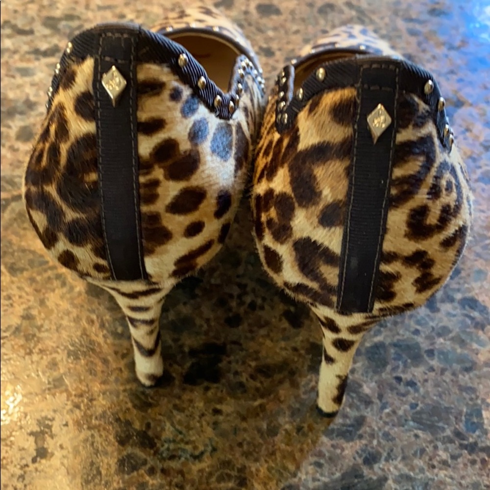 Sam Edelman Leopard Pumps 8 - Picture 2 of 8